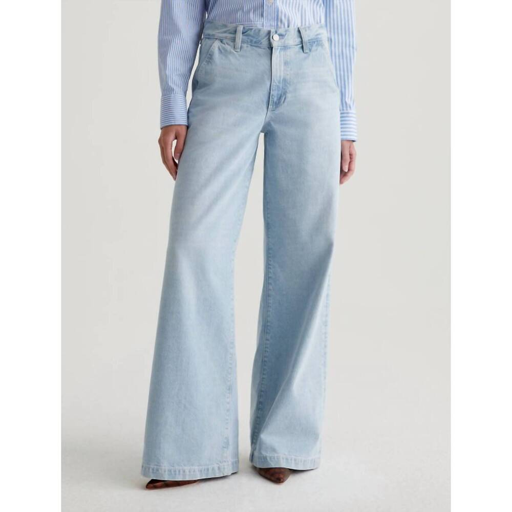 NEW AG JEANS stella low slung palazzo jeans in idol